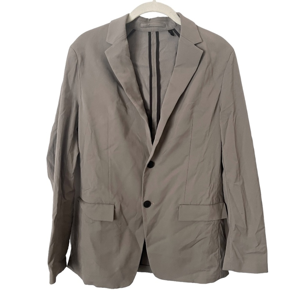 Theory Men's‎ Simons Neoteric Two Button Stretch Sportcoat Tan Grey Size 38